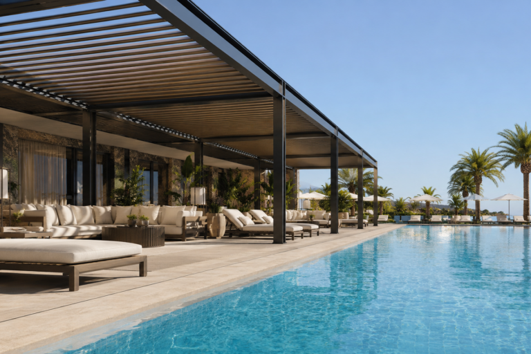 Otel Havuz Başı Bioklimatik Pergola